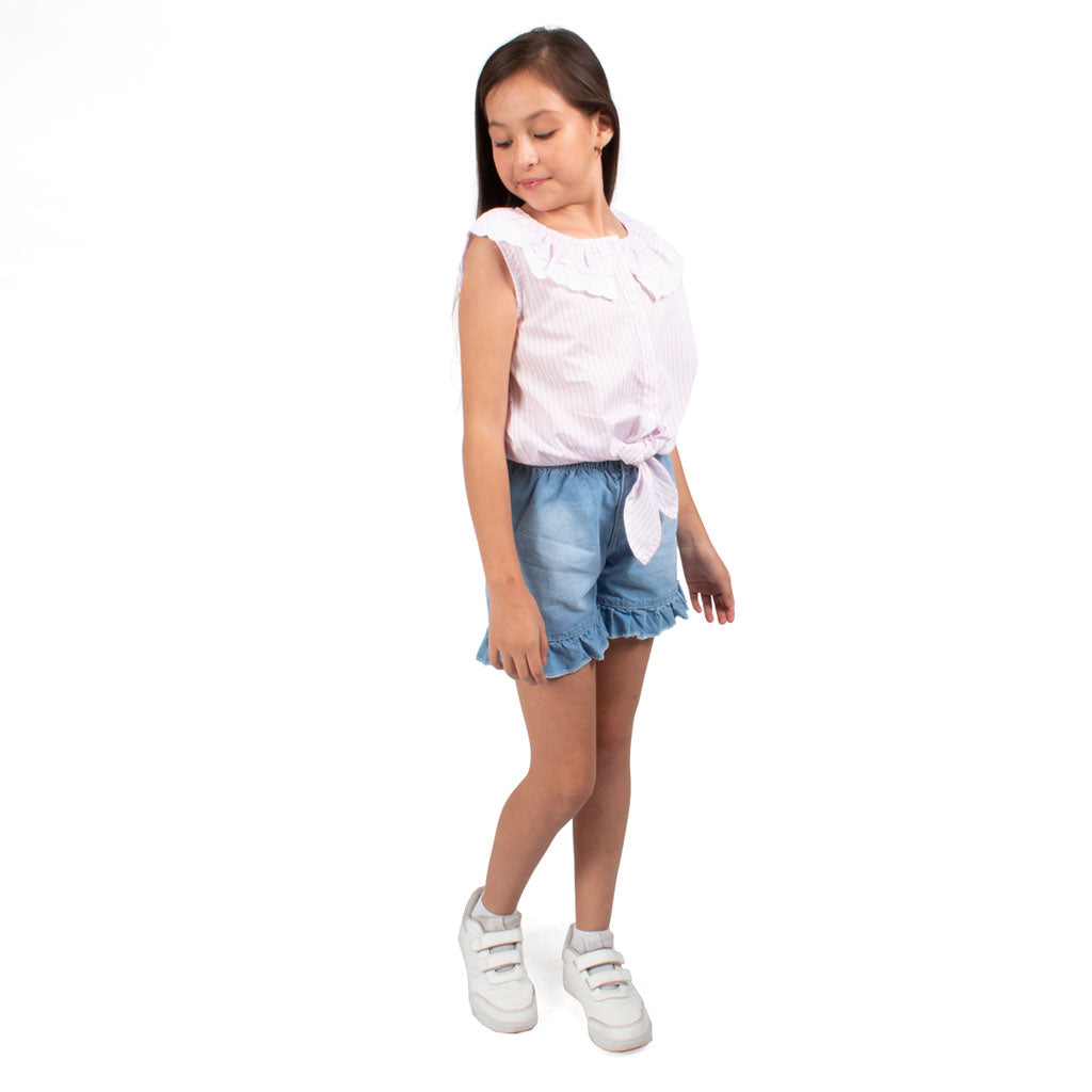 ¡NUEVO! - Short Kuky Denim Niña - 2x S/75.00 y 3x S/105.00