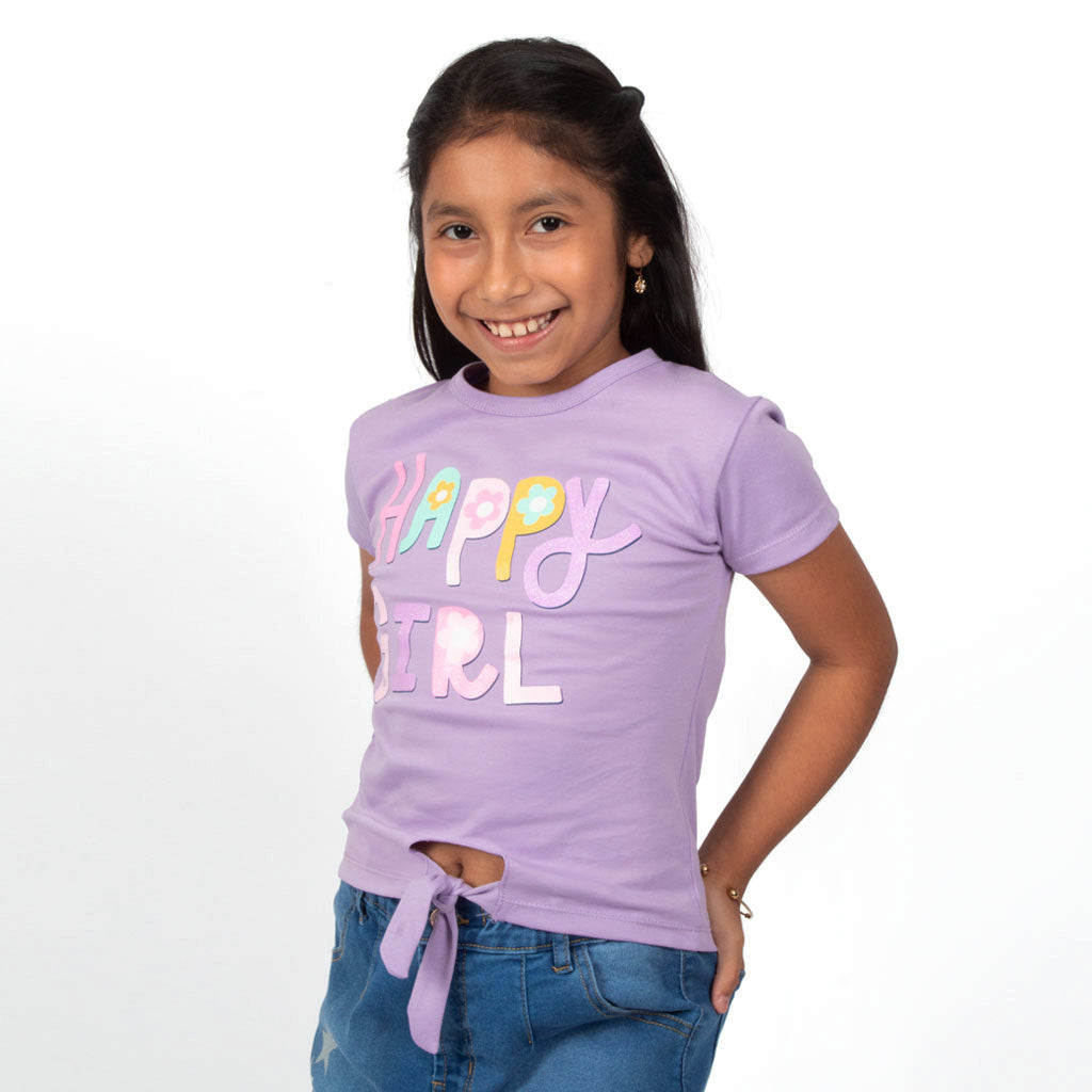 ¡NUEVO! - Polo Zaraith Gamuza Niña - 2x S/25.00