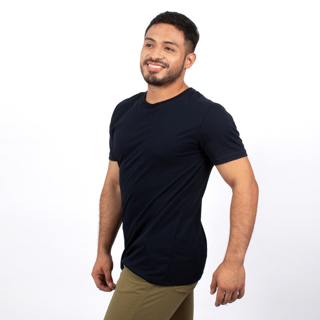 ¡NUEVO! - Polo Básico Hilo Negro Jersey Manga Corta Hombre - 2x S/45.00 y 3x S/60.00