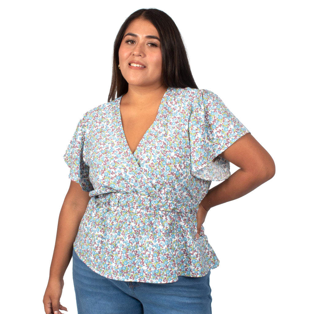 Blusa Magnolia Rayon Manga Corta Mujer - 2x S/70.00 y 3x S/90.00