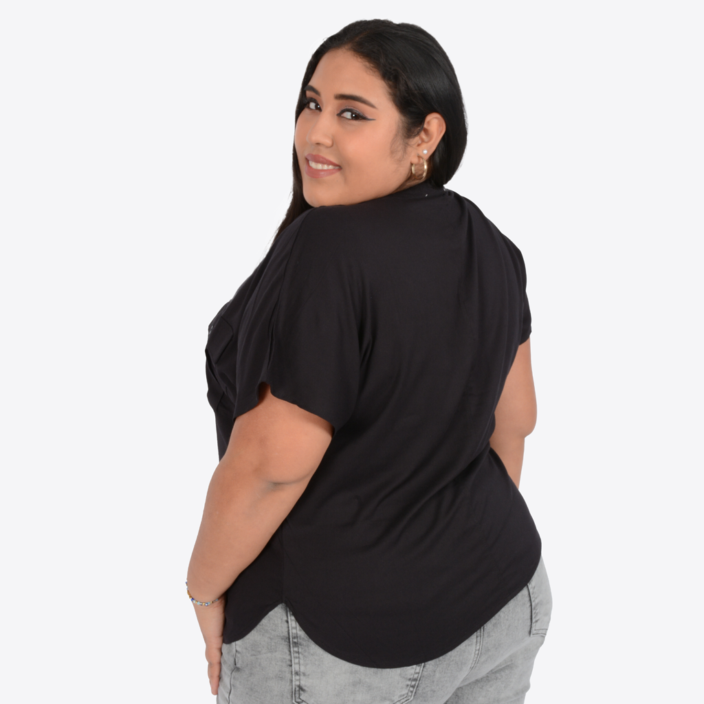 ¡NUEVO! - Blusa Magnolia Challis Manga Corta Mujer